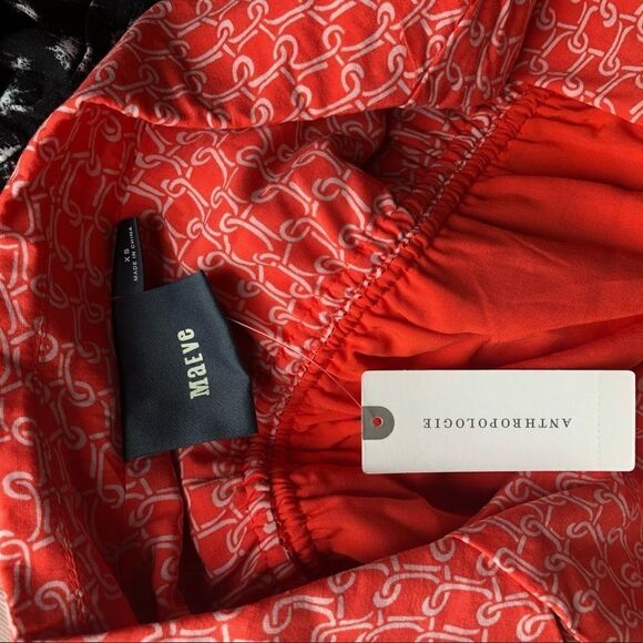 Anthropologie Maeve Carlotta Ruched Shirt Dress - Picture 7 of 7